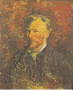 Vincent Van Gogh Self portrait with Pipe and Glass Sweden oil painting artist